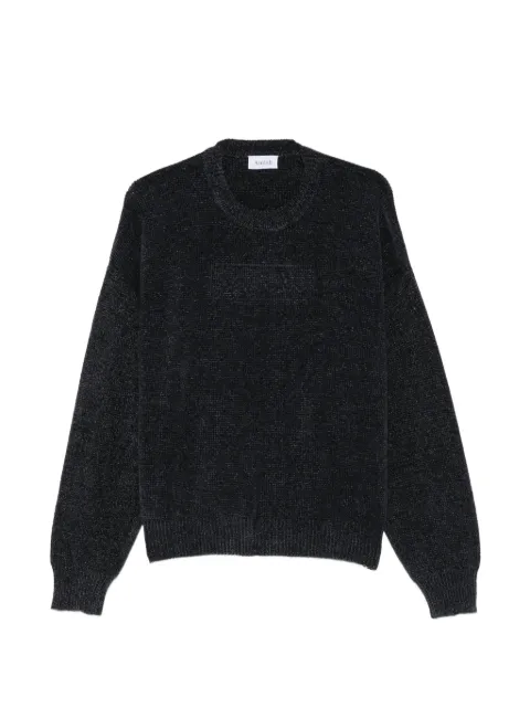 AMISH logo-embroidered chenille sweater