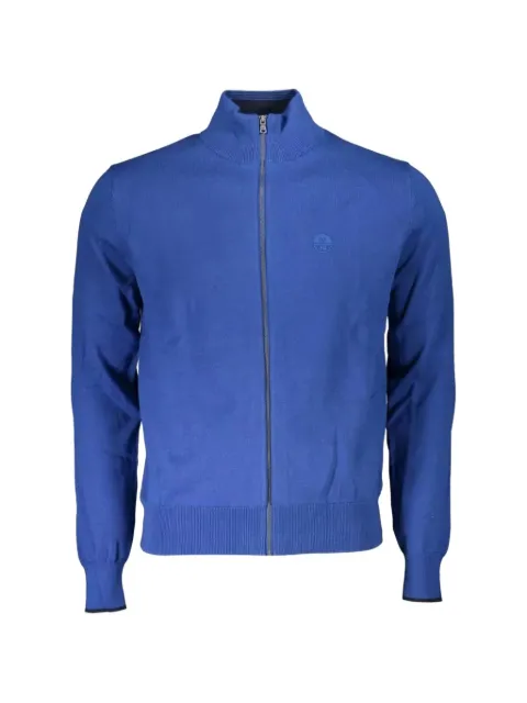 North Sails logo-embroidered zip-up cardigan