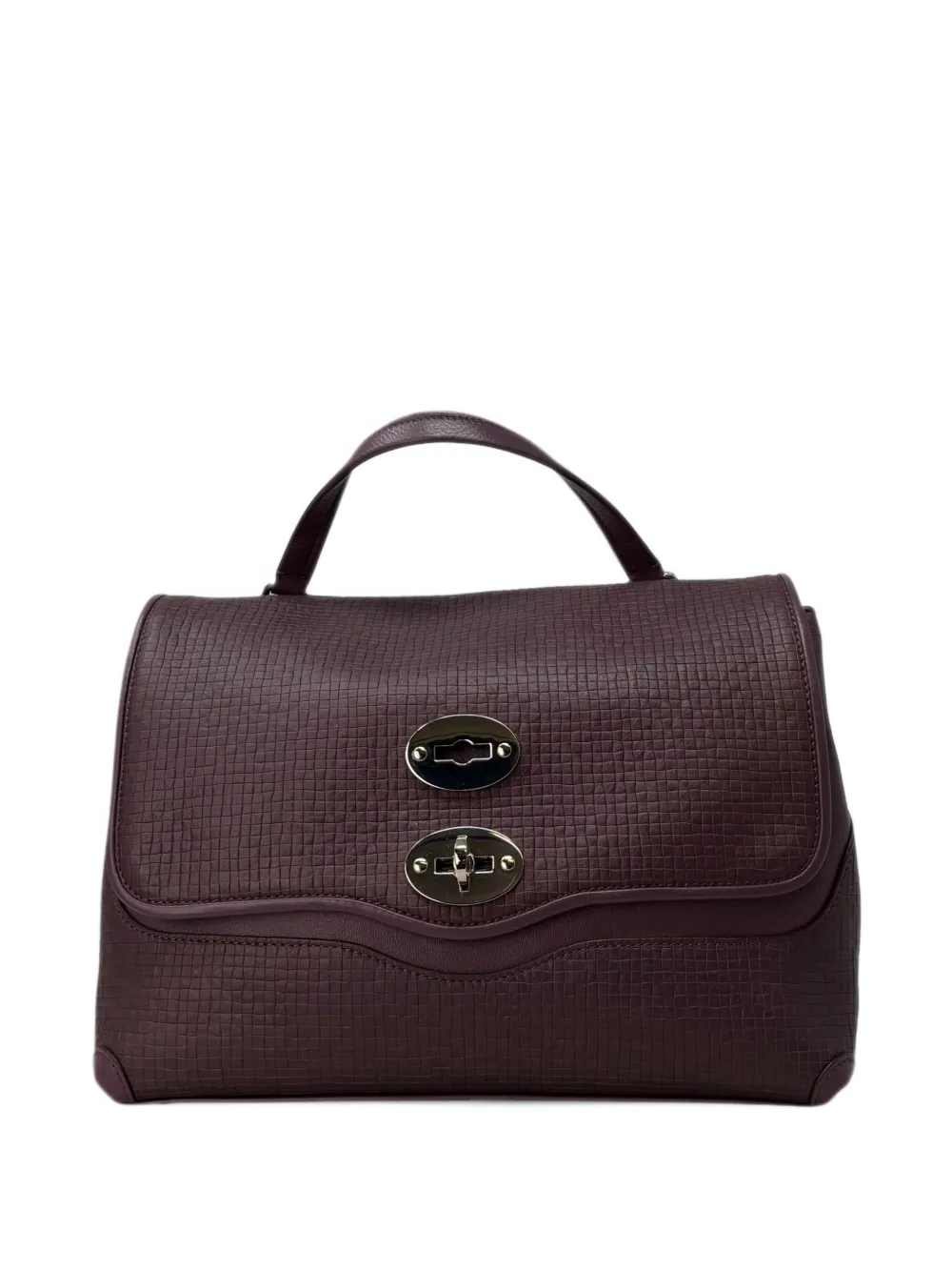 Zanellato small Postina Cestaia textured-leather tote bag - Rosso