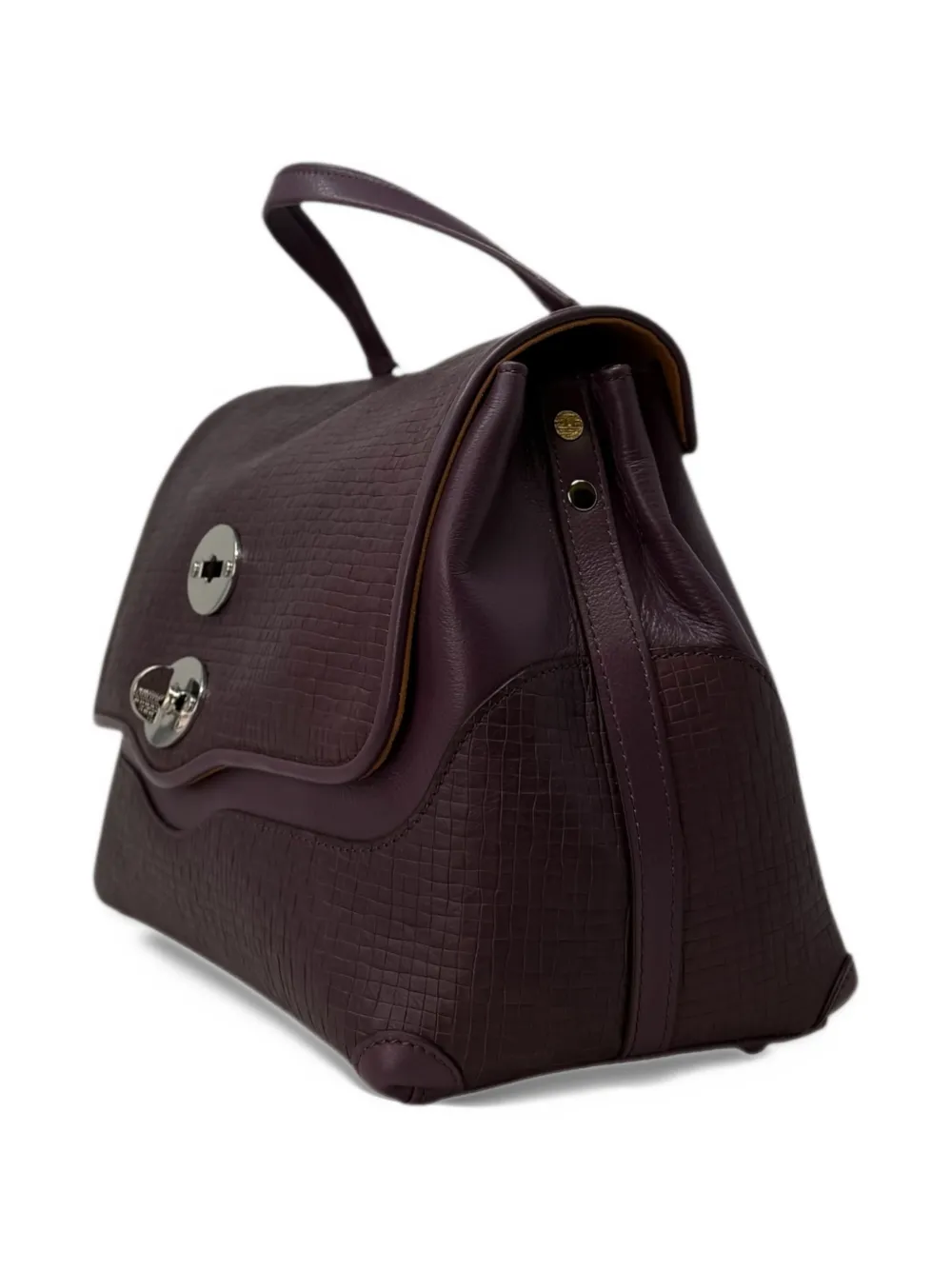Zanellato small Postina Cestaia textured-leather tote bag Rood