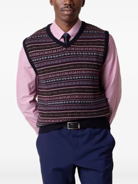 Brooks Brothers Fair Isle jacquard vest