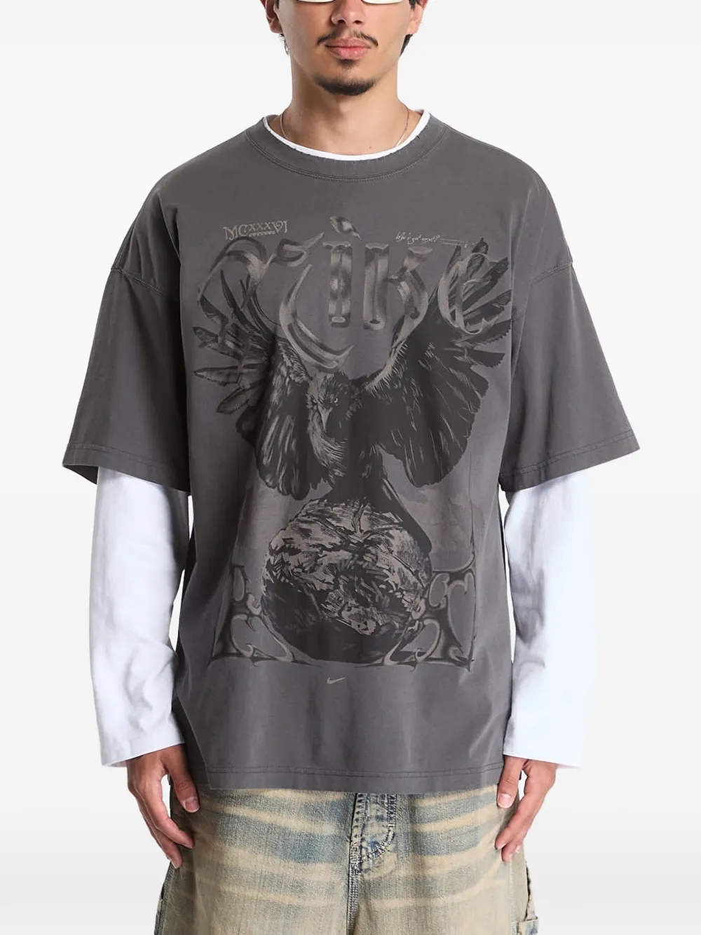 Nike basketball oversized T-shirt - Toni neutri