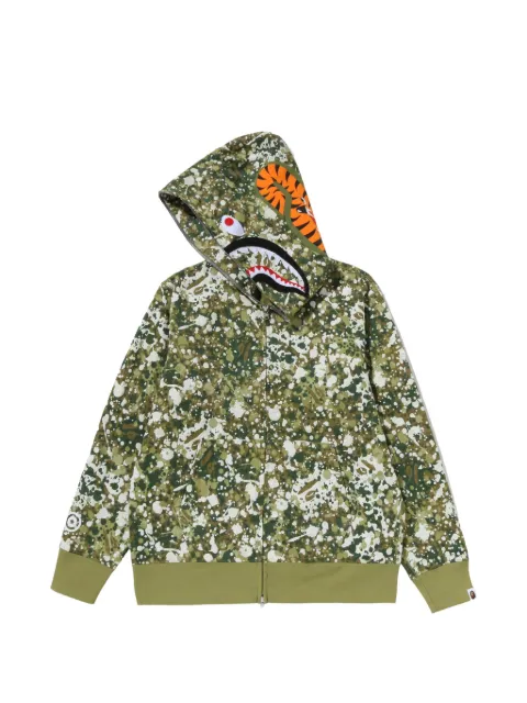 A BATHING APE® Split Camo Shark Kapuzenjacke