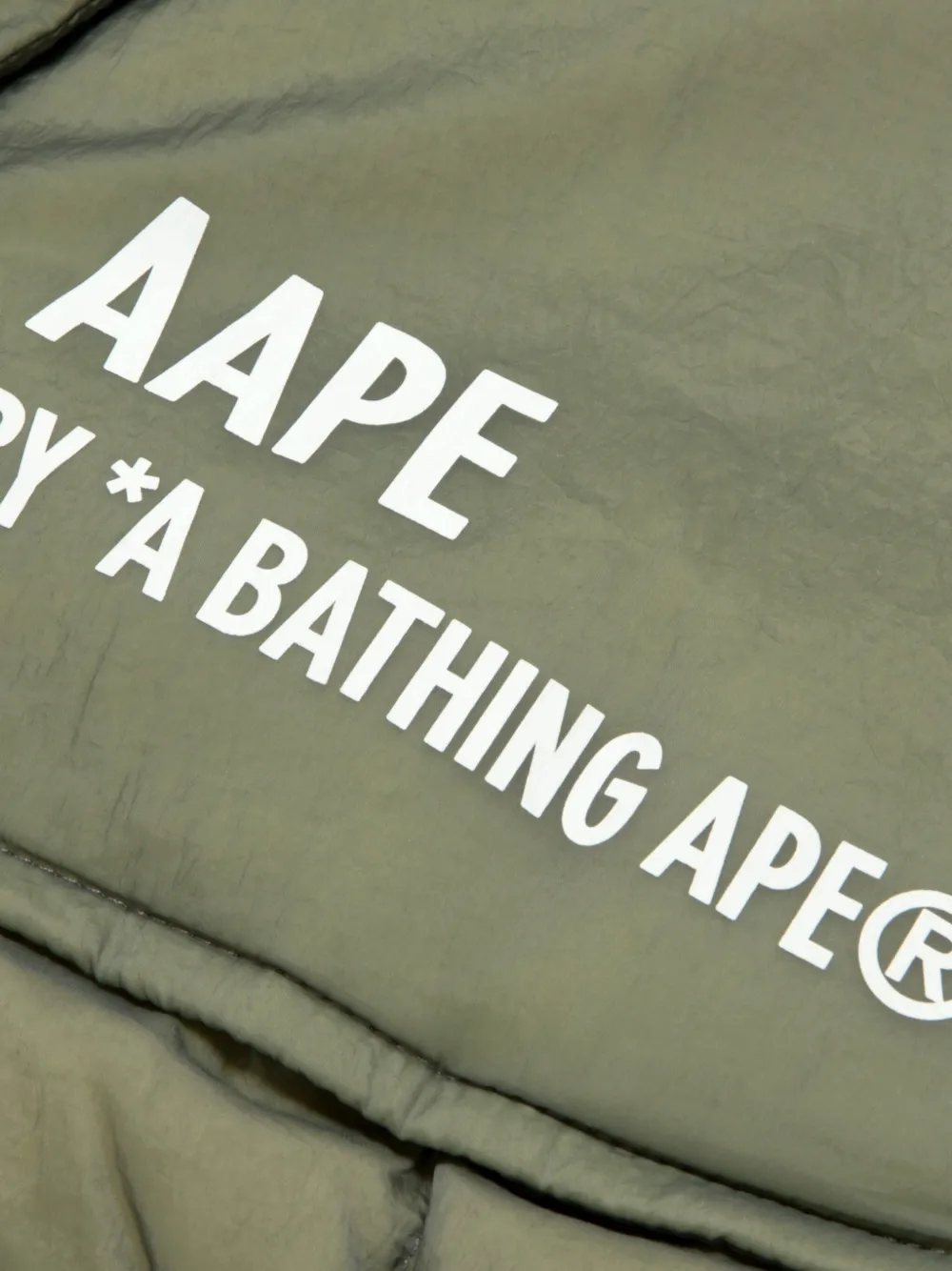 AAPE BY *A BATHING APE reversible camouflage-print jacket Grijs