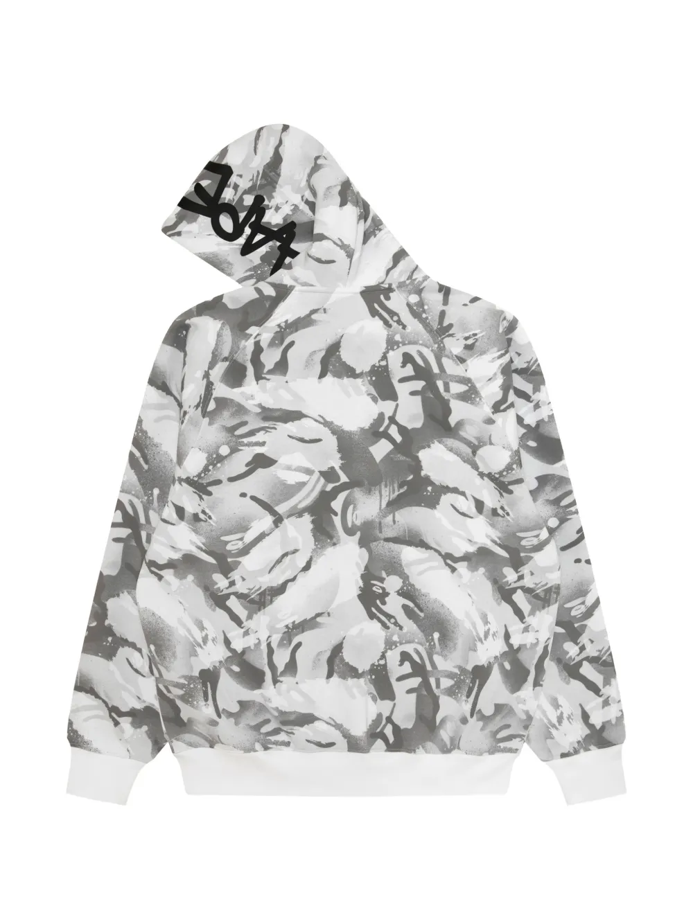 AAPE BY *A BATHING APE Hoodie met camouflageprint Wit