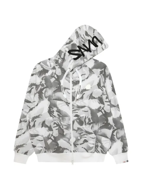 AAPE BY *A BATHING APE® camouflage-print zip-up hoodie