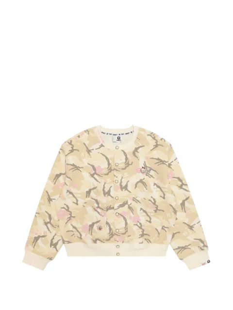 AAPE BY *A BATHING APE® camouflage-print logo-patch sweater
