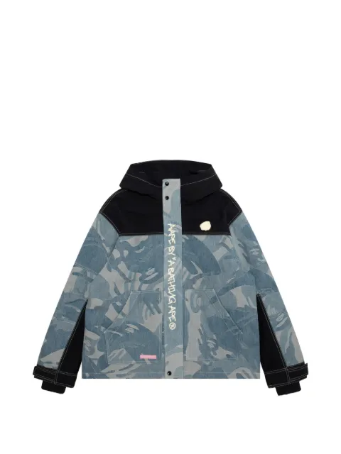 AAPE BY *A BATHING APE® reversible logo-print hooded jacket