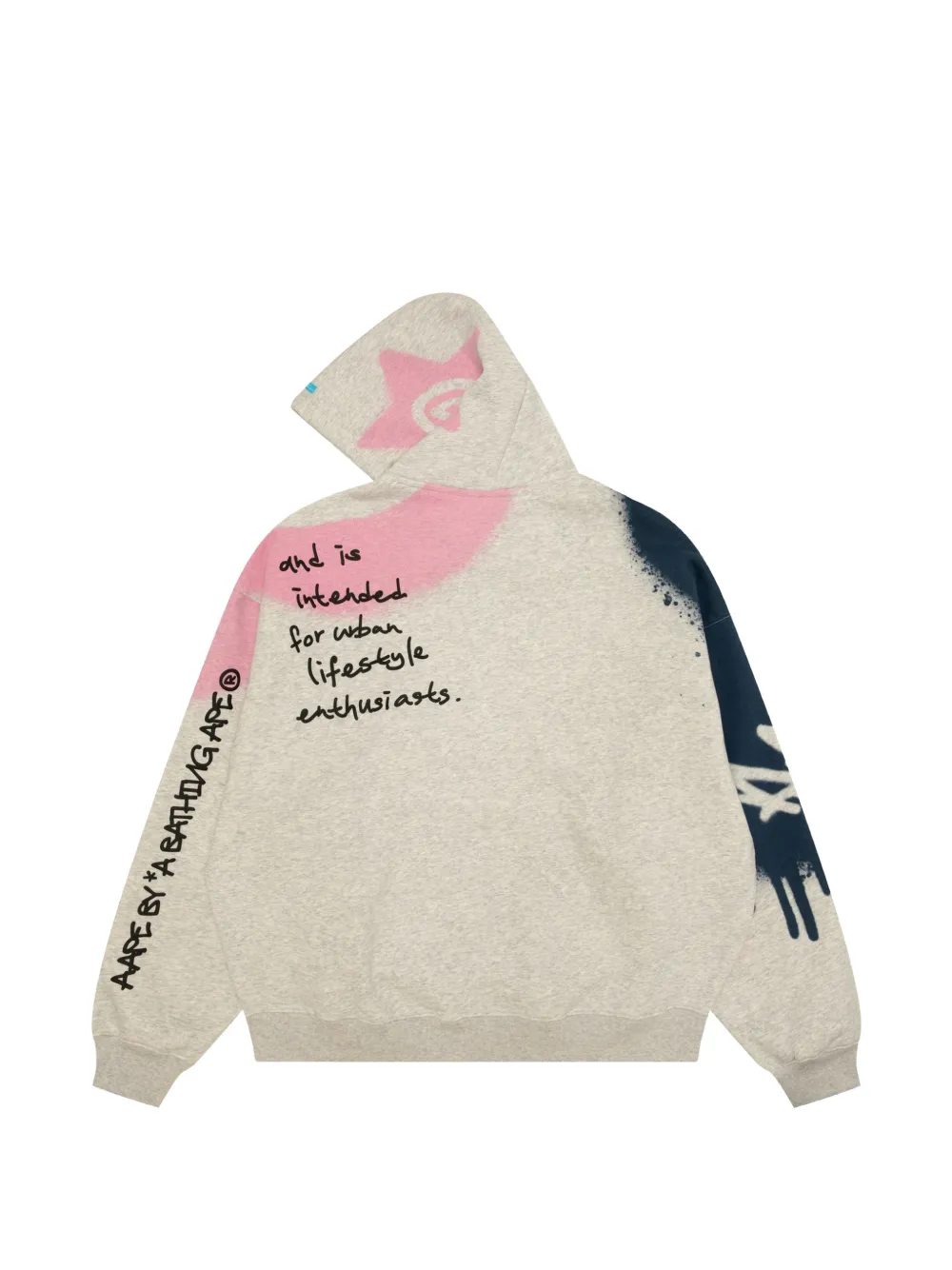 AAPE BY *A BATHING APE Hoodie met logoprint Grijs