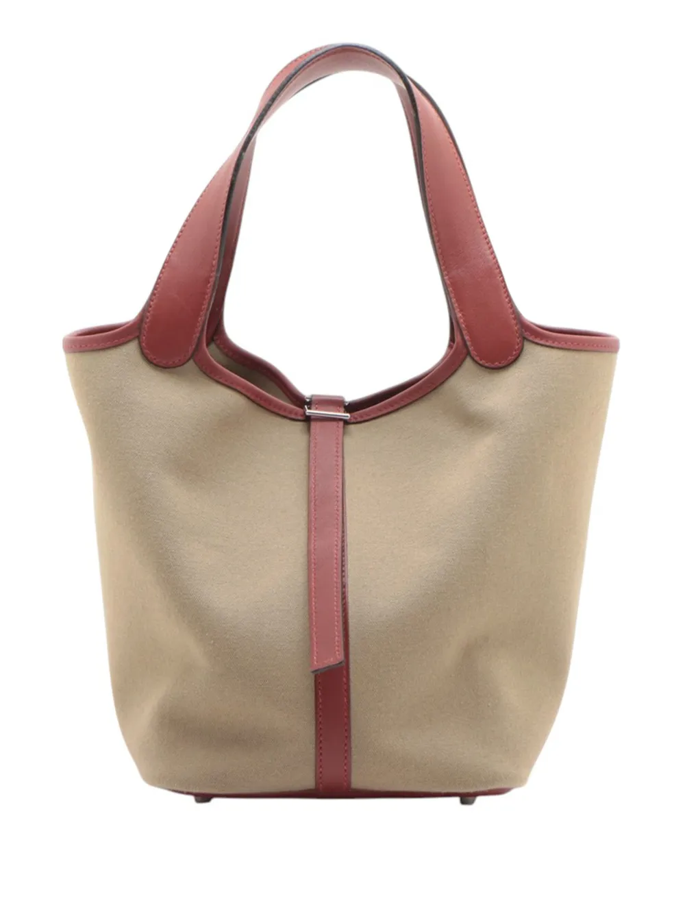 Hermès Pre-Owned 2007 Toile and Swift Picotin 22 handbag - Braun