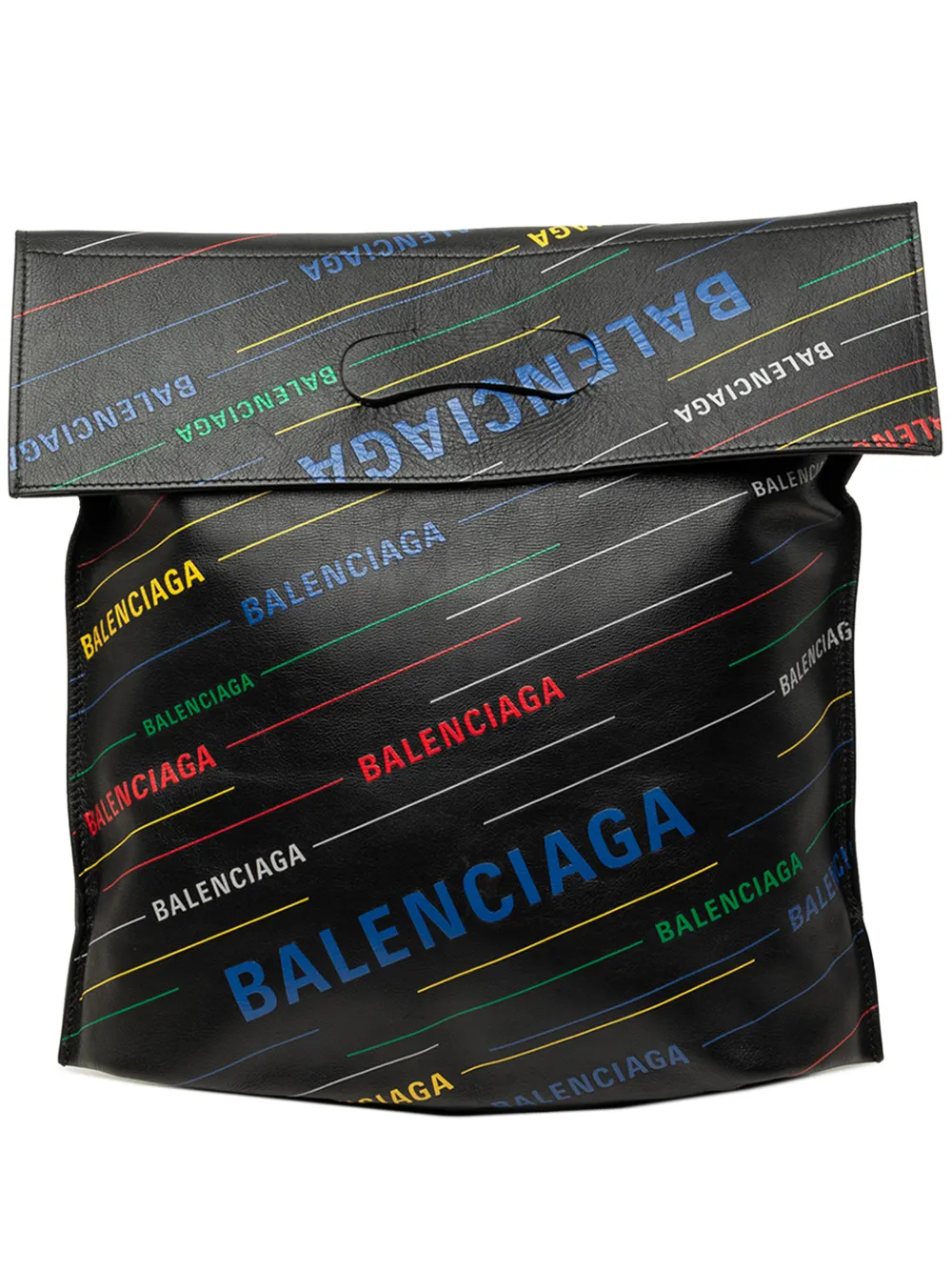Balenciaga Pre-Owned 2003-2026 Calfskin Allover Logo Shopper tote bag - Schwarz