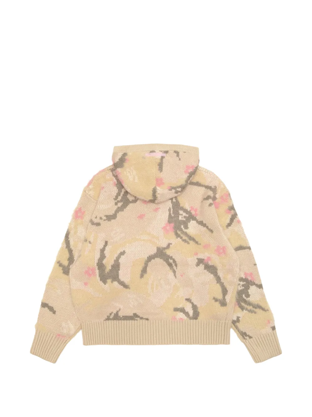 AAPE BY *A BATHING APE camouflage-pattern zip-fastening cardigan Beige