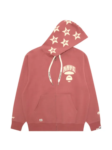 AAPE BY *A BATHING APE® logo-print zip-up hoodie