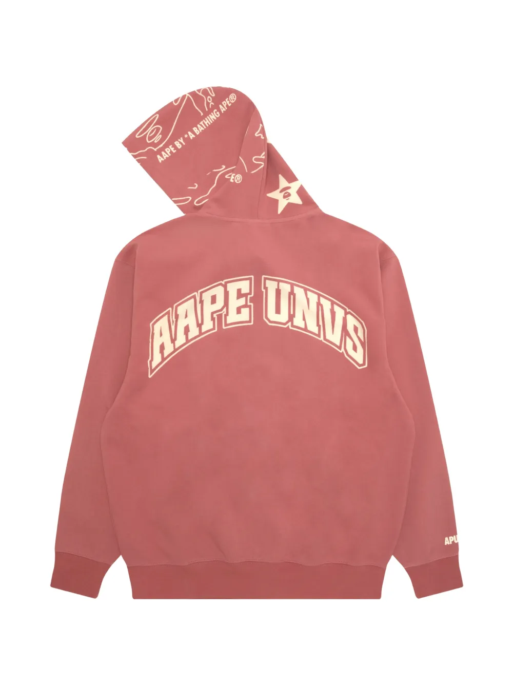 AAPE BY *A BATHING APE Hoodie met logoprint en rits Rood