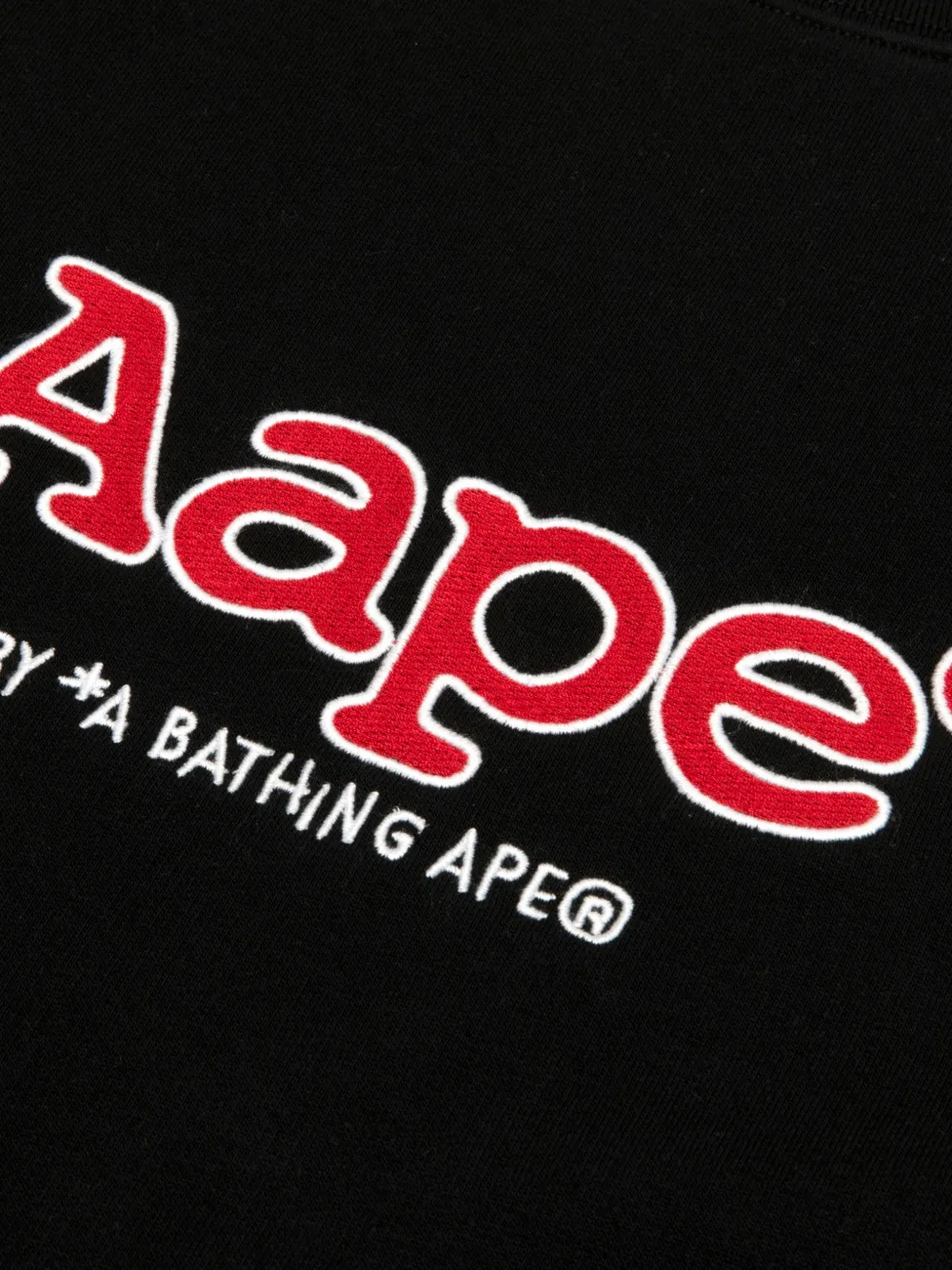 AAPE BY *A BATHING APE Sweater met grafische print en logoprint Zwart