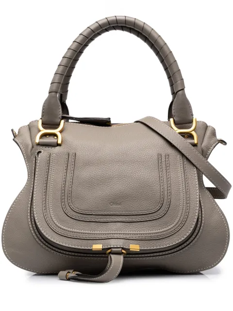 Chloé Pre-Owned bolsa satchel Marcie mediana de piel 2014