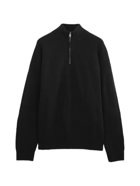 Diana Studio half-zip ribbed sweater