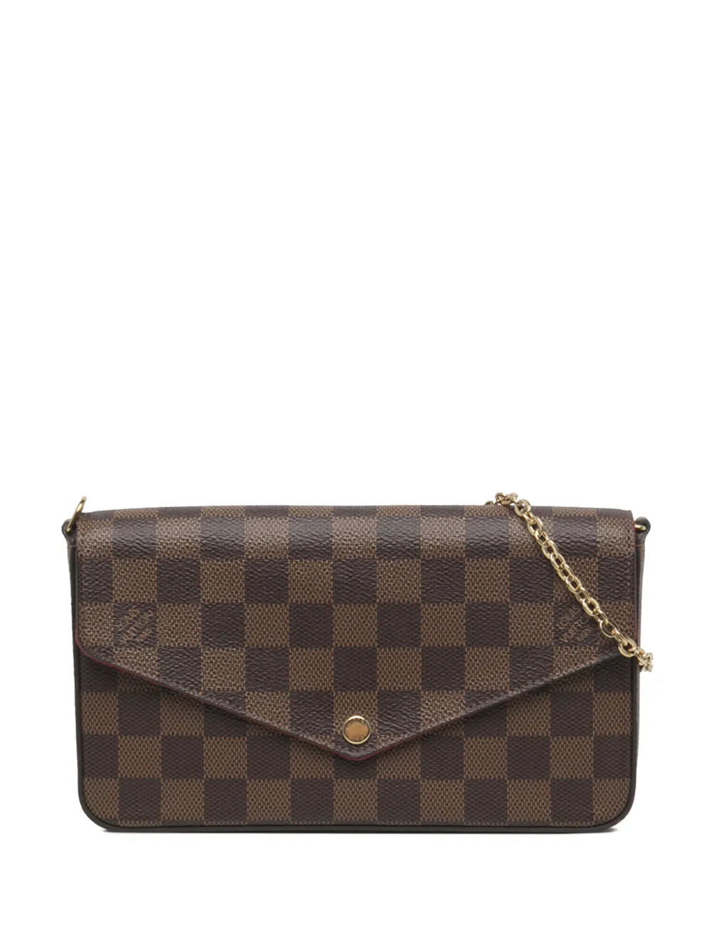 Louis Vuitton Pre-Owned 2015-2021 Damier Ebene Pochette Felicie crossbody bag - Marrone
