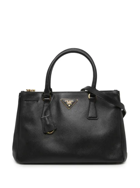 Prada Pre-Owned 2010-2026 Medium Saffiano Lux Galleria Double Zip satchel