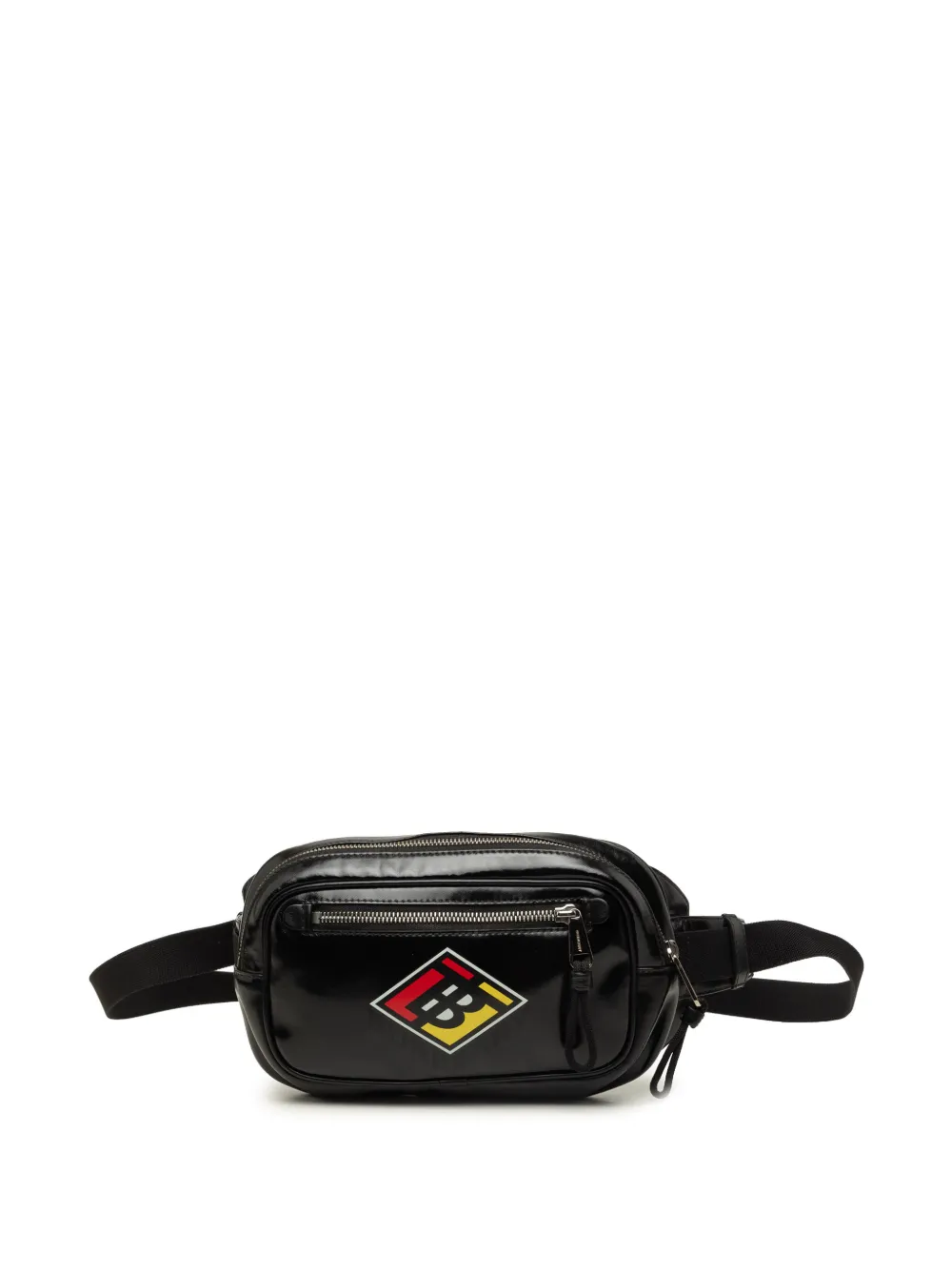 Burberry Pre-Owned 2018-2023 Vinyl TB Graphic belt bag - Black