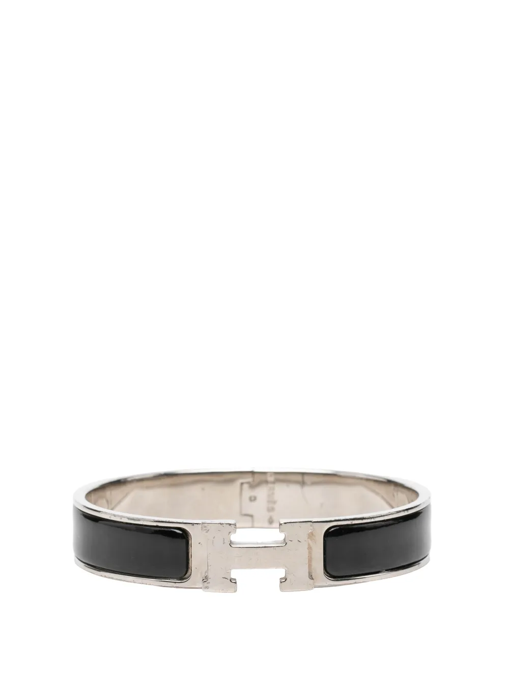 Hermès Pre-Owned 2000-2026 Narrow Enamel Clic H Bracelet PM costume bracelet - Schwarz