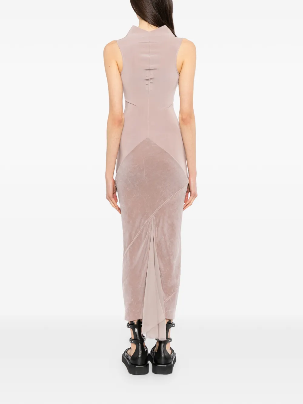 Rick Owens sliced panelled dress Roze