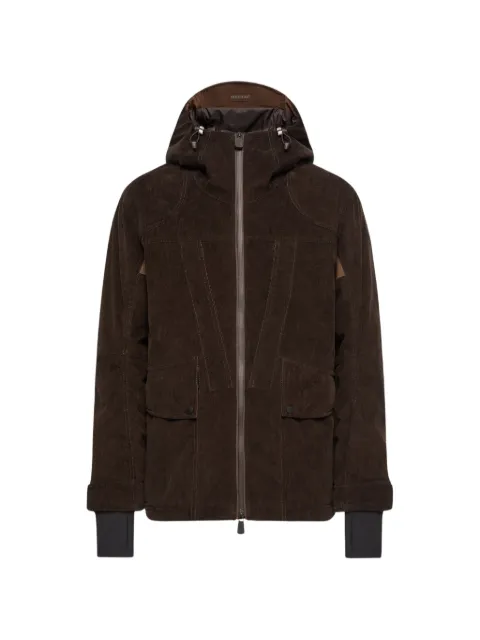 Moncler Grenoble Airolo corduroy hooded ski jacket