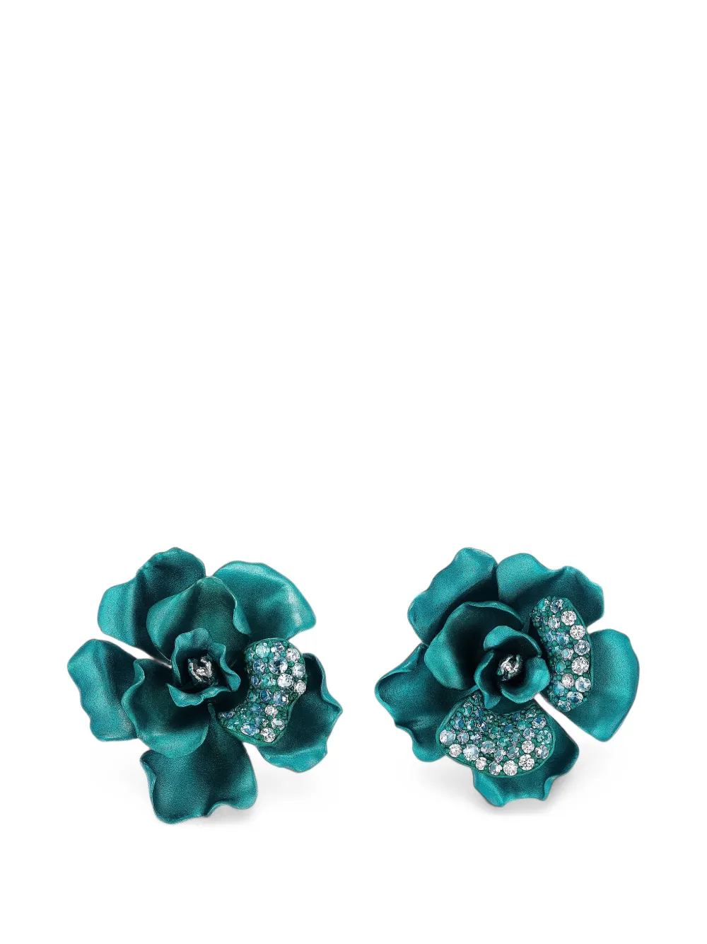 Anabela Chan Aqua Camelia earrings - Verde