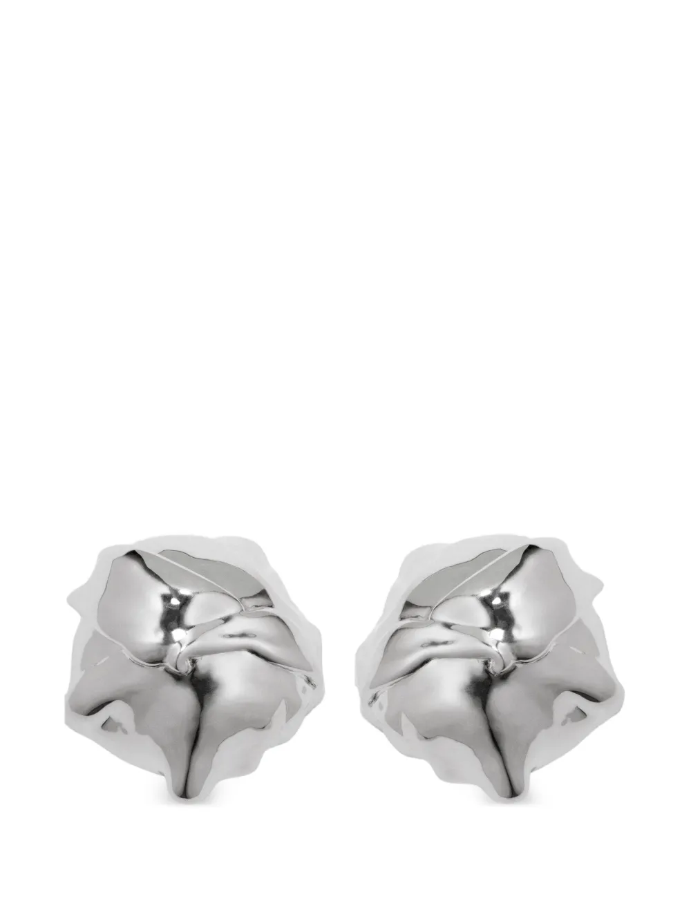 Completedworks Conked Out crumpled earrings - Argento
