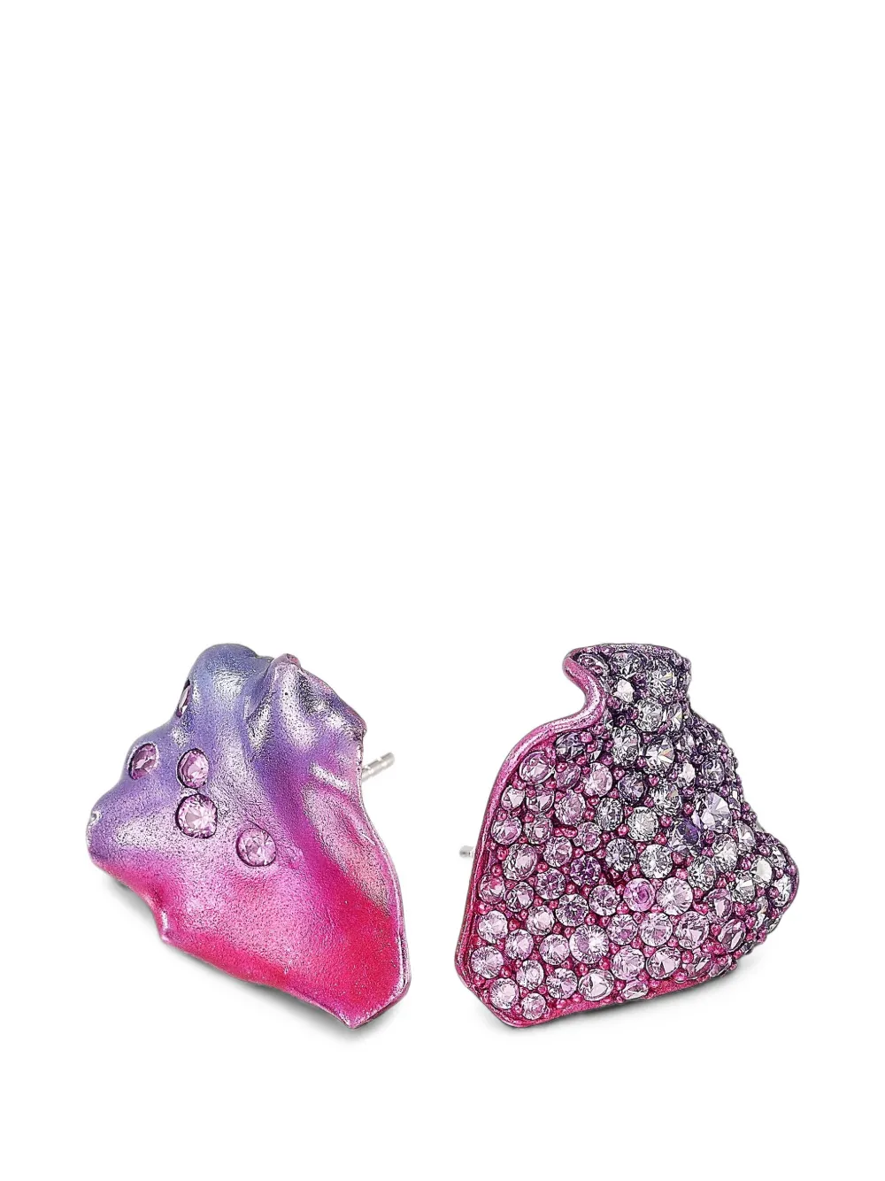 Anabela Chan Begonia Petal stud earrings - Rosa