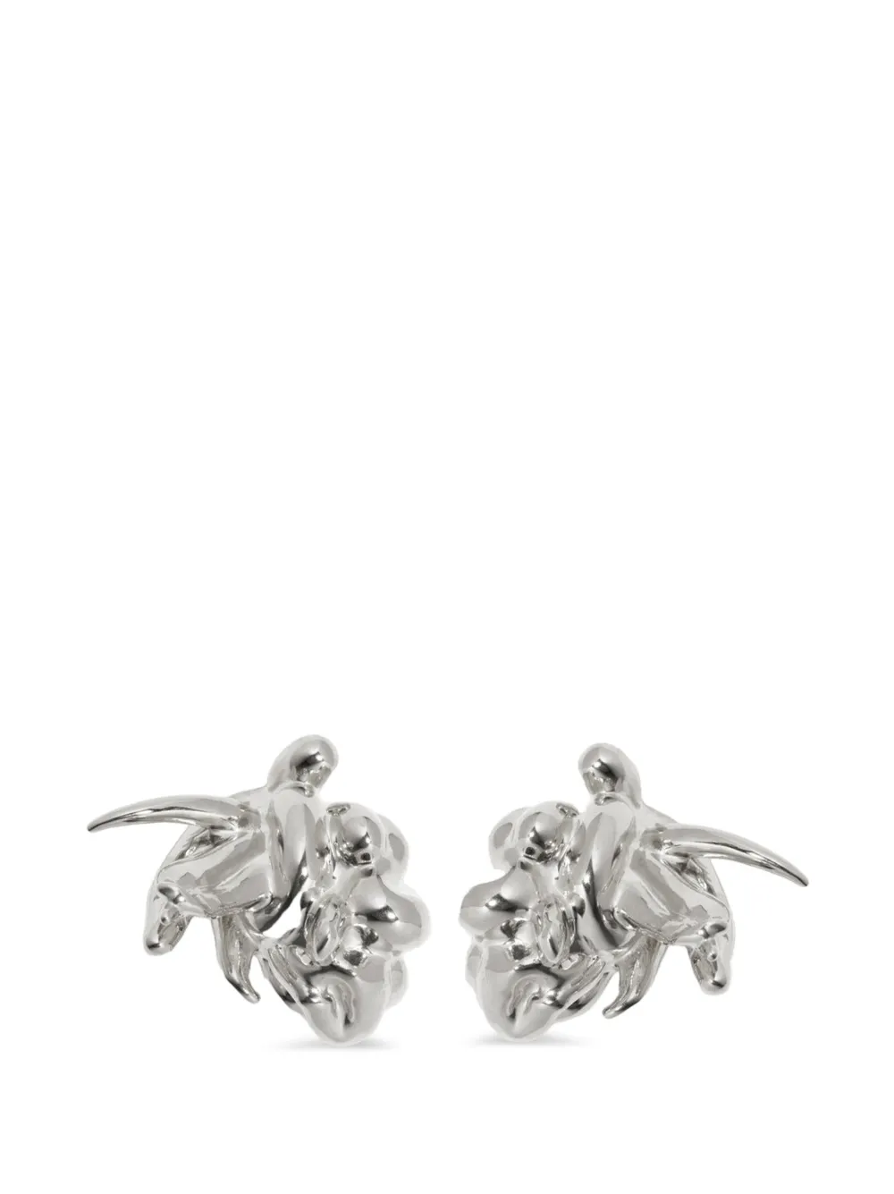 Completedworks General Strike sculptural earrings - Argento