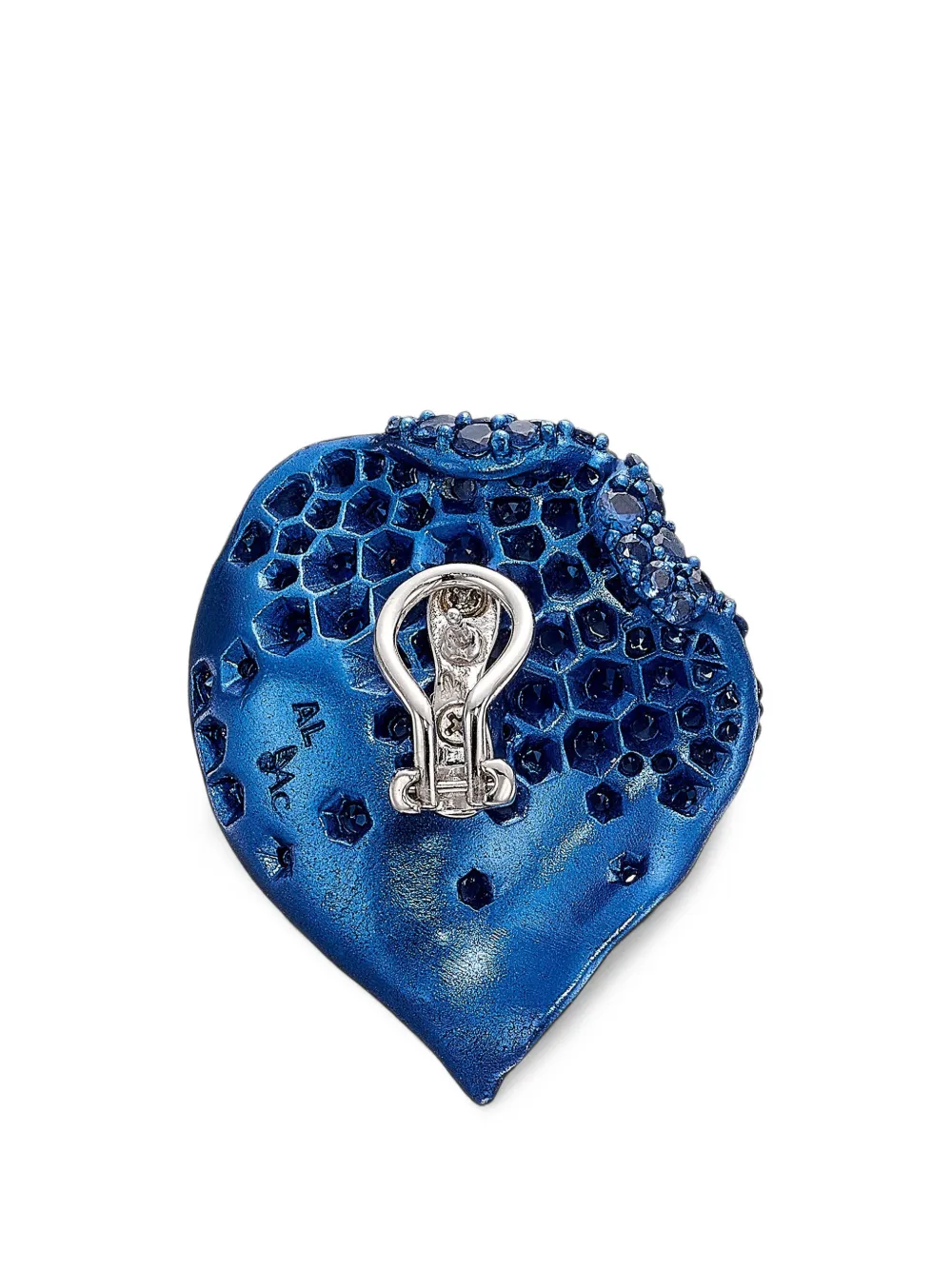 Anabela Chan Midnight Rosa Petal earrings - Blu