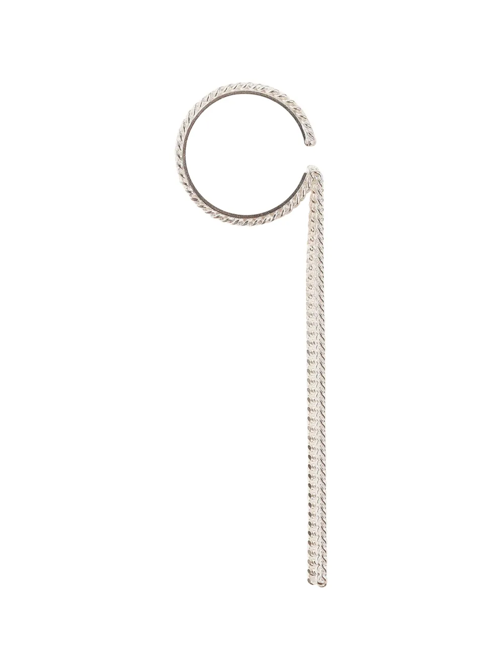 Wouters & Hendrix falling-chain ear cuff - Argento