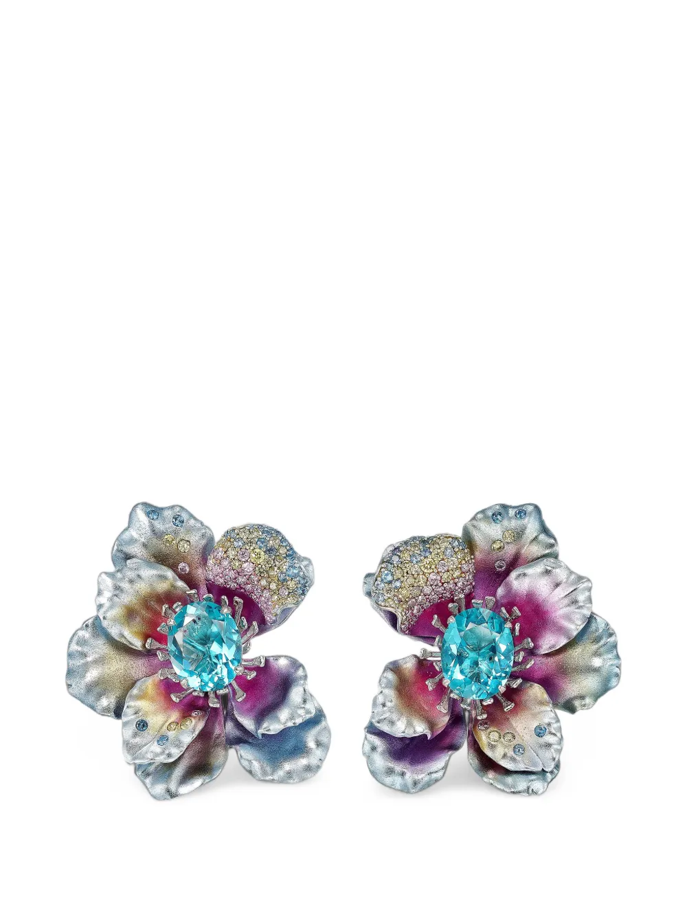 Anabela Chan Iris Poppy earrings - Argento