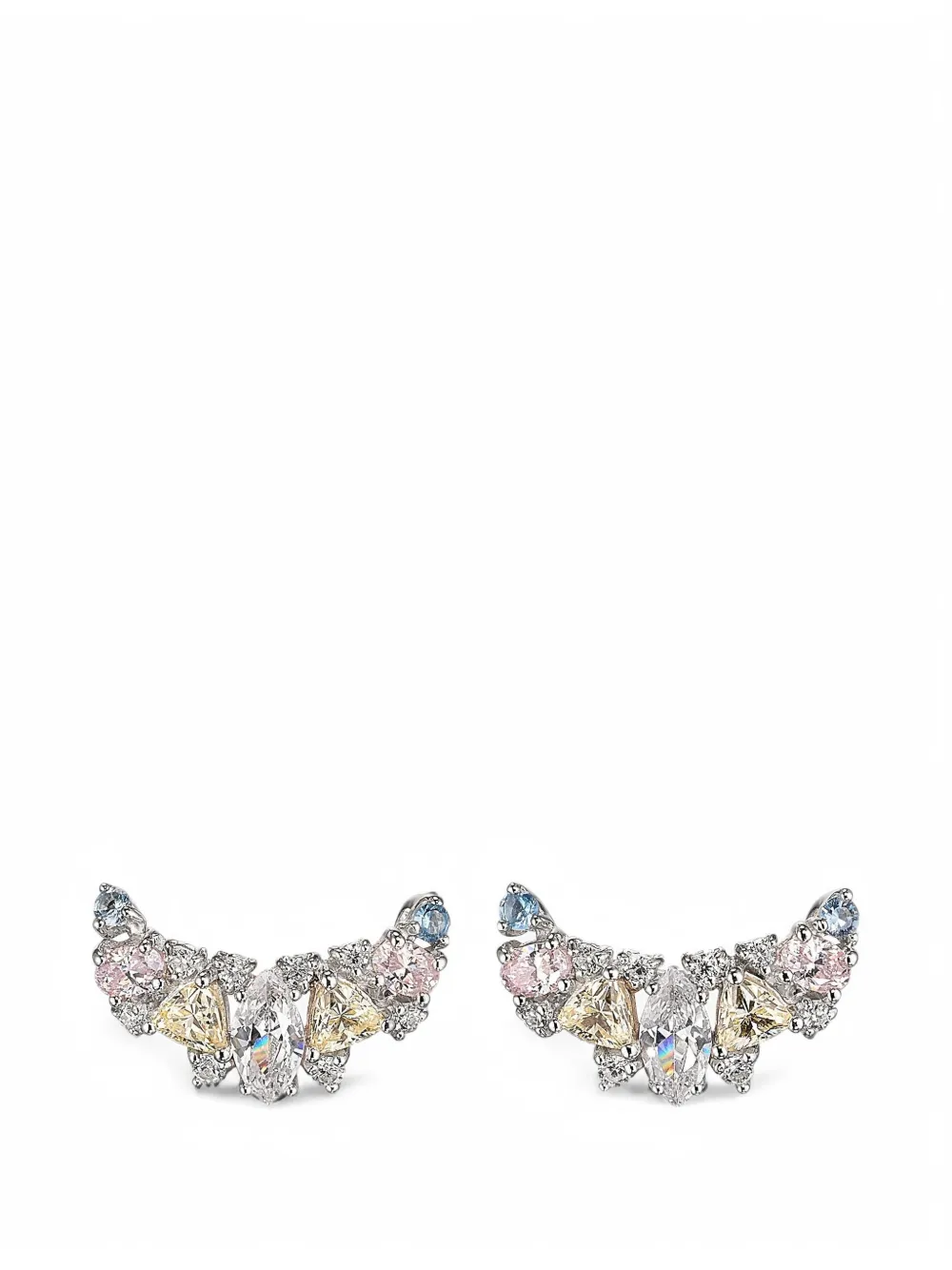 Anabela Chan Twinkle ear-jacket earrings - Argento