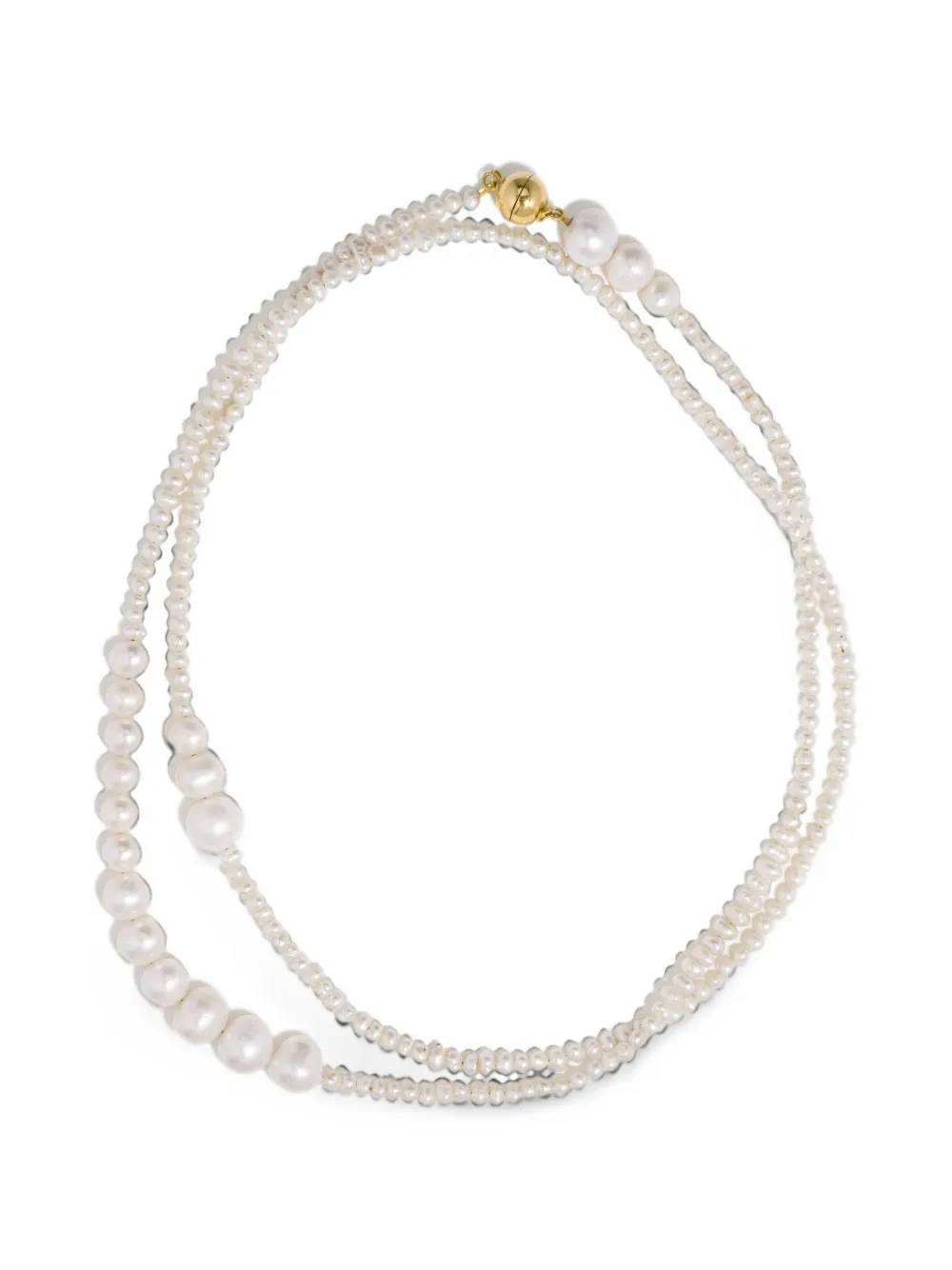 Completedworks Couplet pearl necklace - Toni neutri