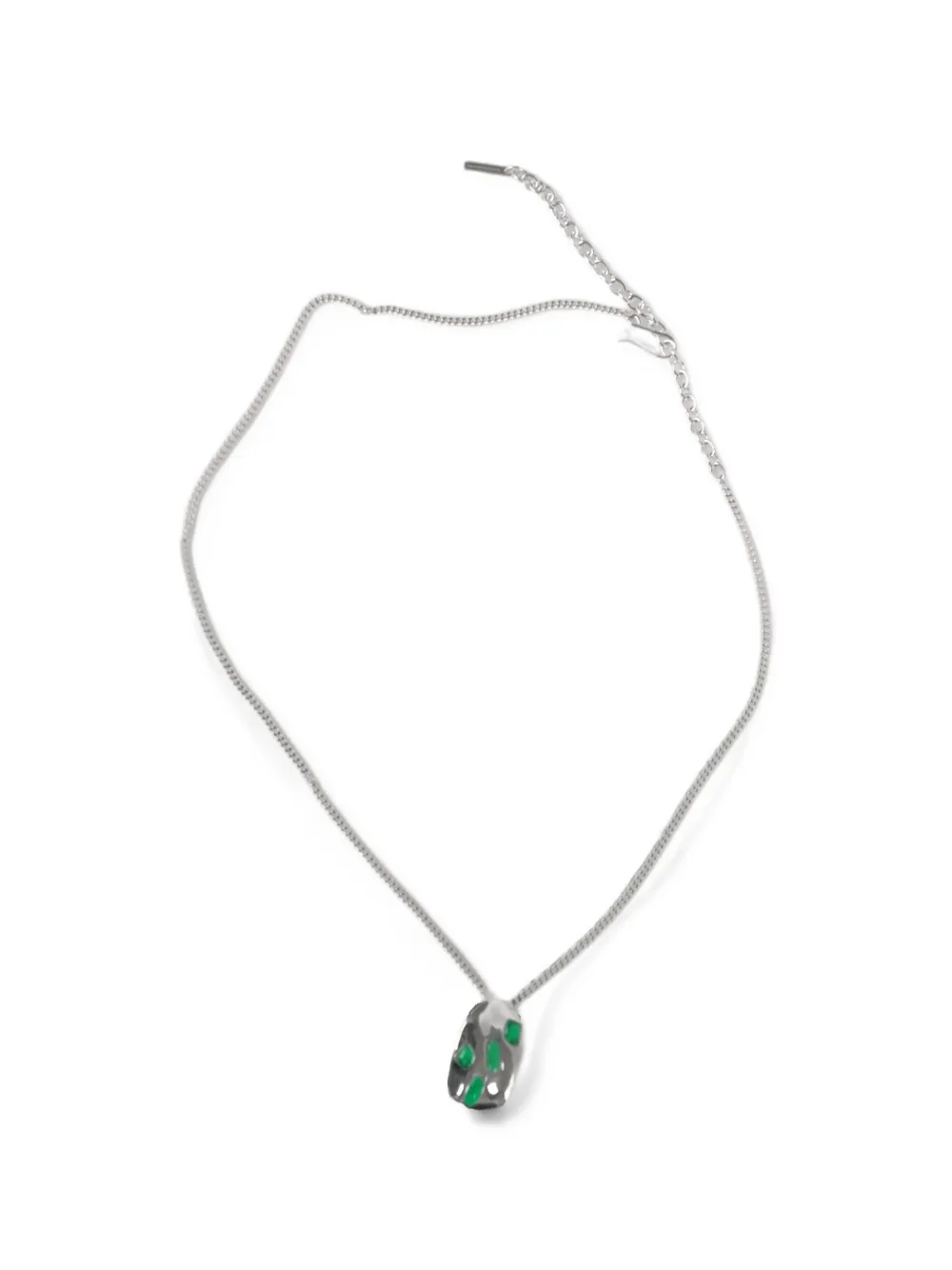 Completedworks Cobblestones resin-stone necklace - Argento