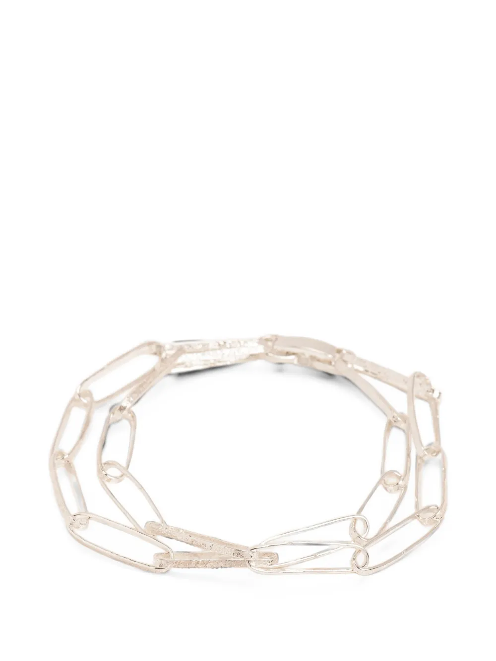 Wouters & Hendrix Les Eternelles hammered-link bracelet - Argento