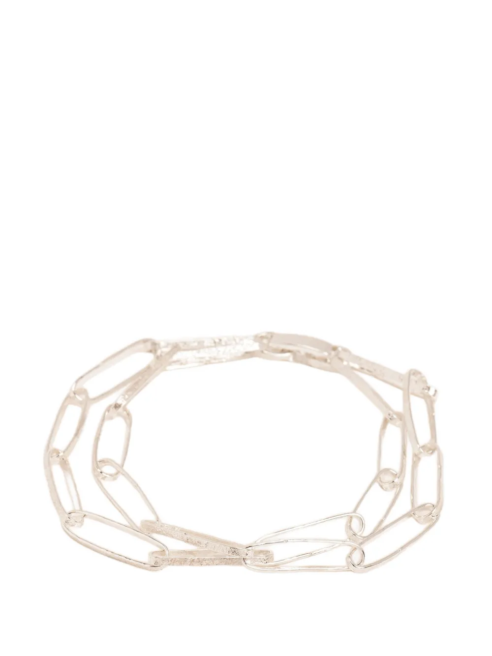 Wouters & Hendrix Les Eternelles hammered-link bracelet - Argento