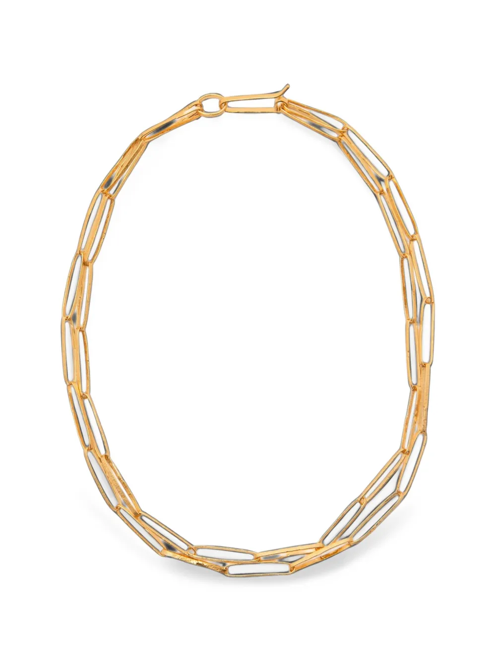 Wouters & Hendrix hammered link chain necklace - Oro