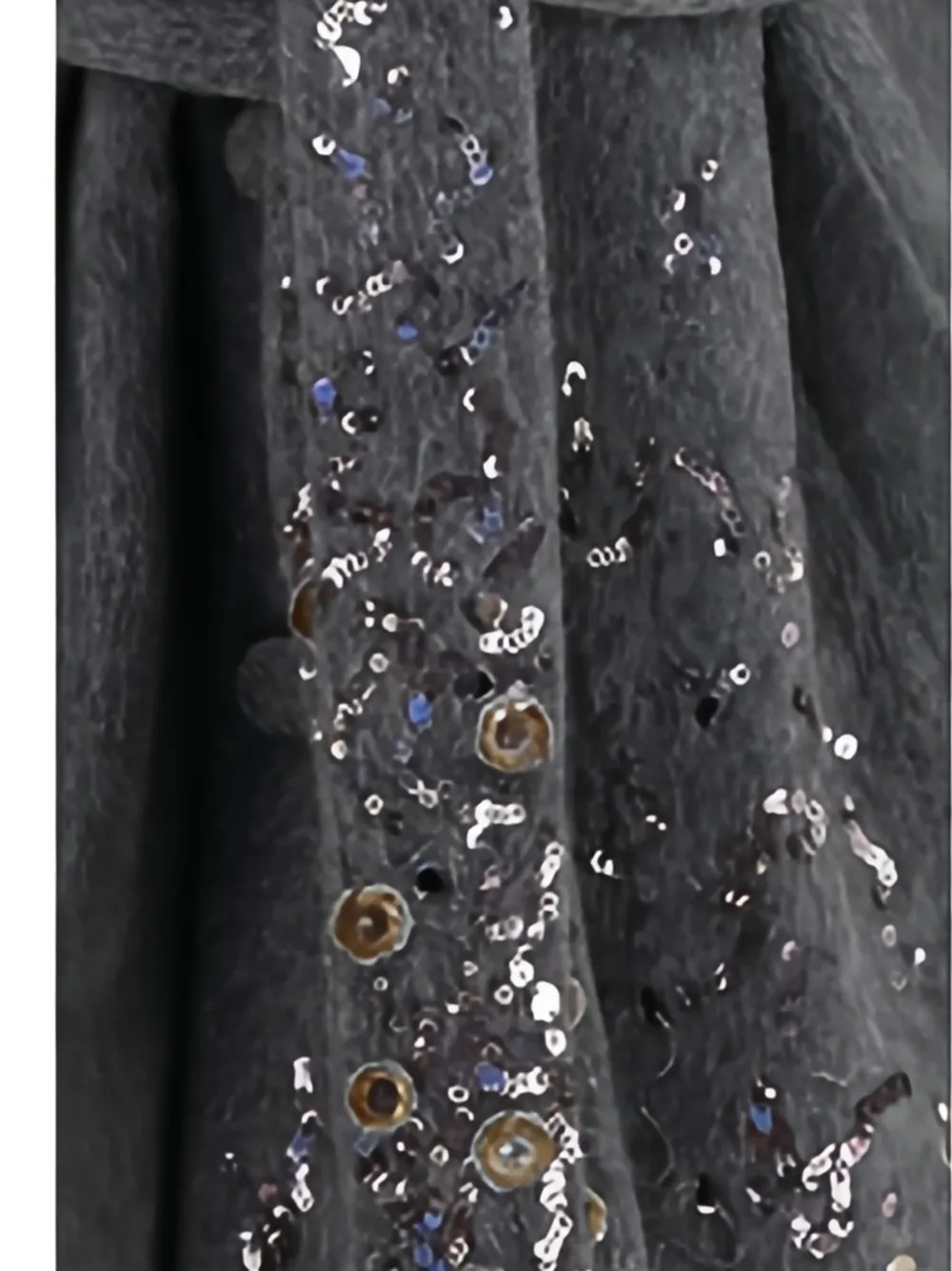 Valentino Garavani sequin-embellished belted coat Grijs