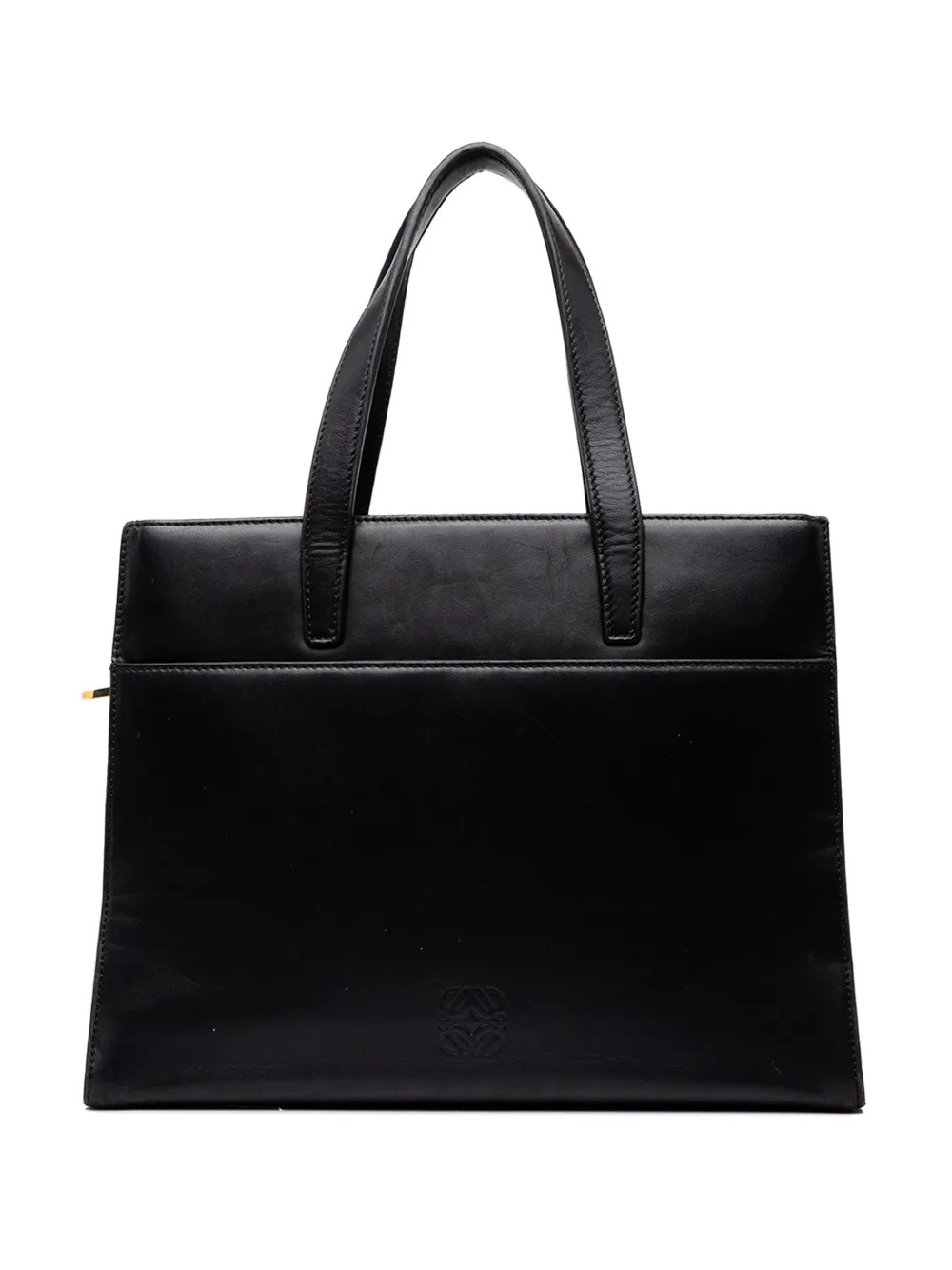 Loewe Pre-Owned 2010 Leather Anagram satchel - Schwarz