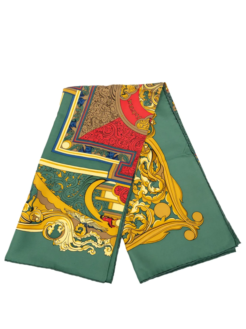 Hermès Pre-Owned 20th Century Animaux Solaires Silk Scarf 90 scarves - Grün