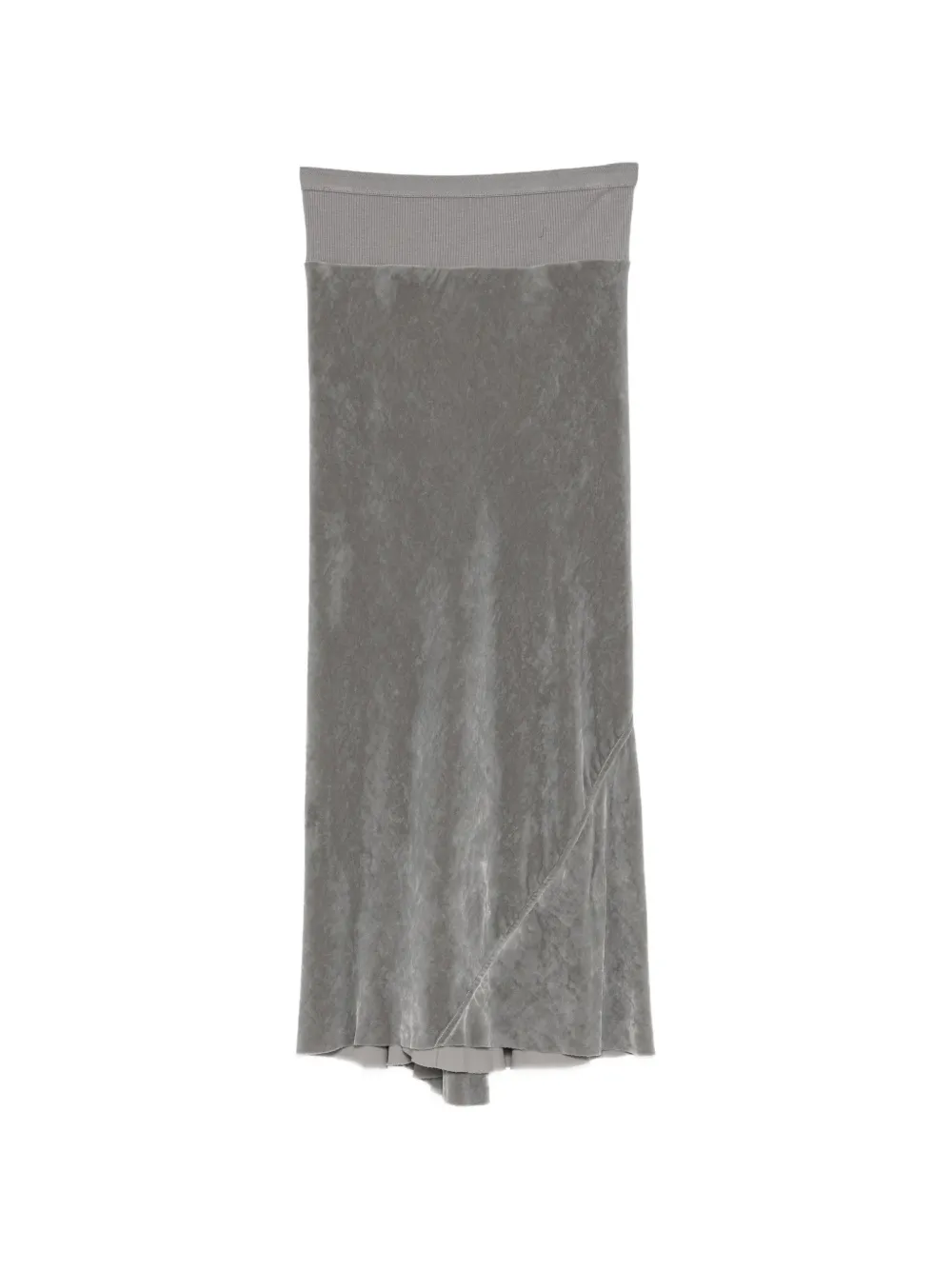 Rick Owens A-line bias skirt - Grigio
