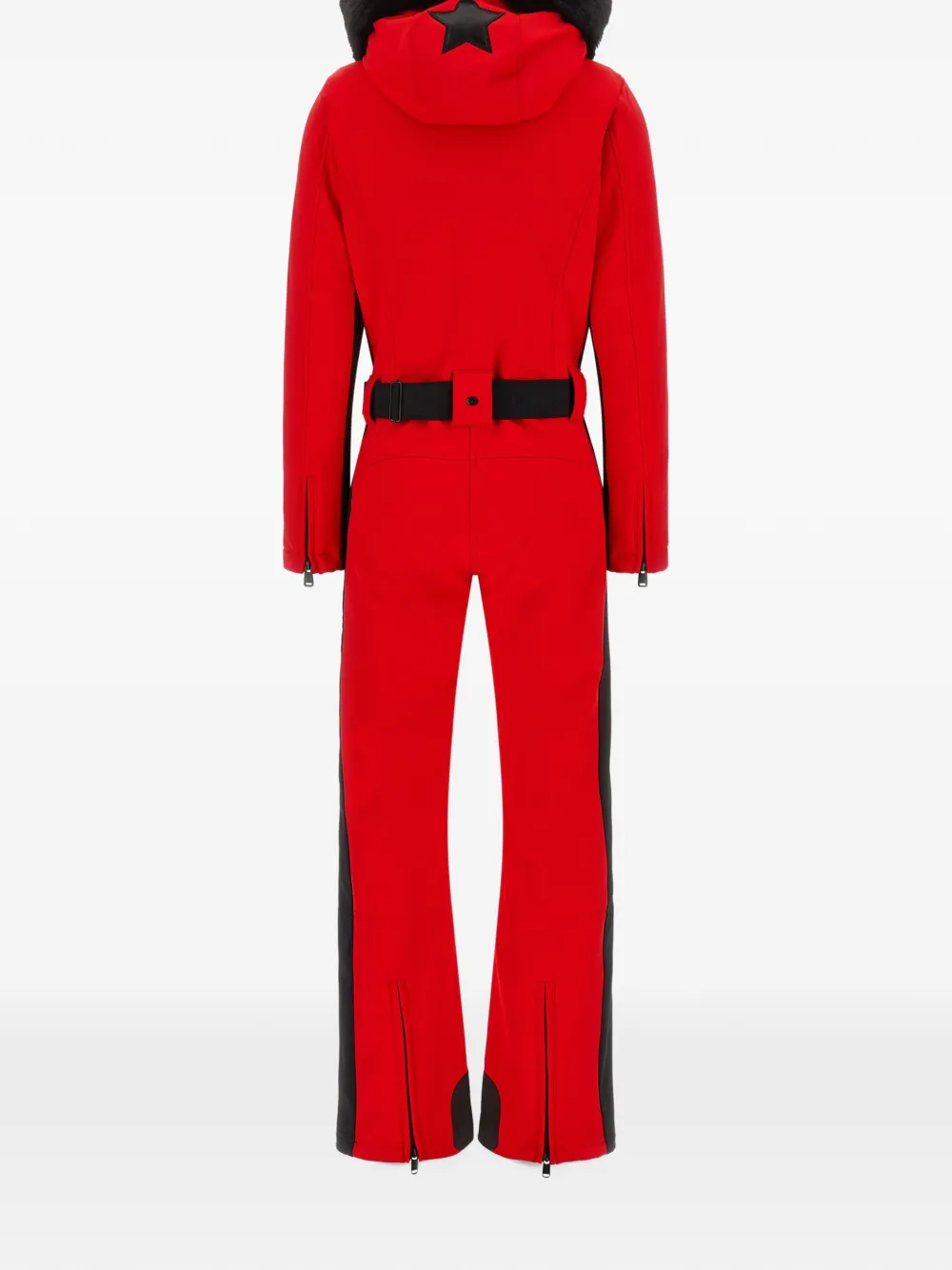 Goldbergh Parry faux-fur trim ski pants Rood