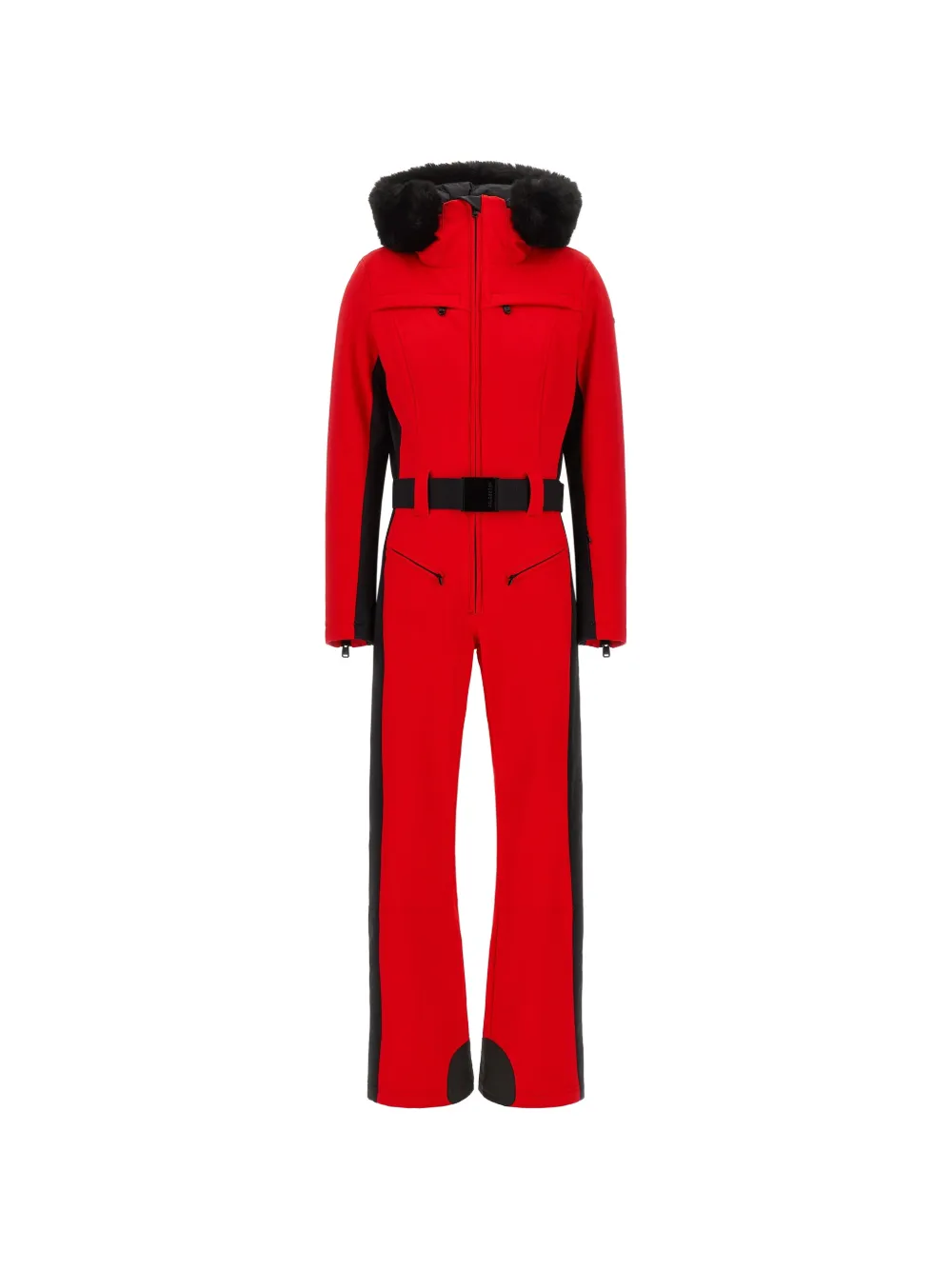 Goldbergh Parry faux-fur trim ski pants - Rot