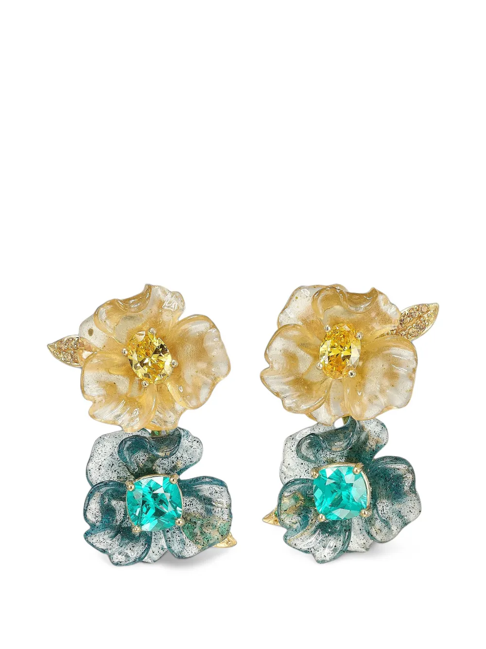 Anabela Chan Paraiba Petunia earrings - Or