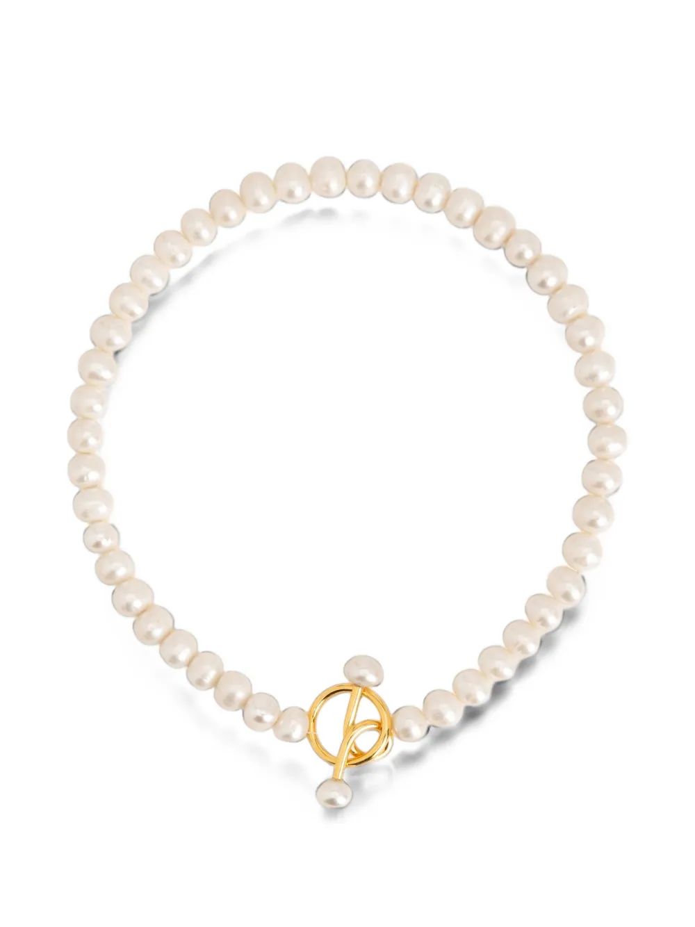 Wouters & Hendrix freshwater pearl T-bar necklace - Toni neutri