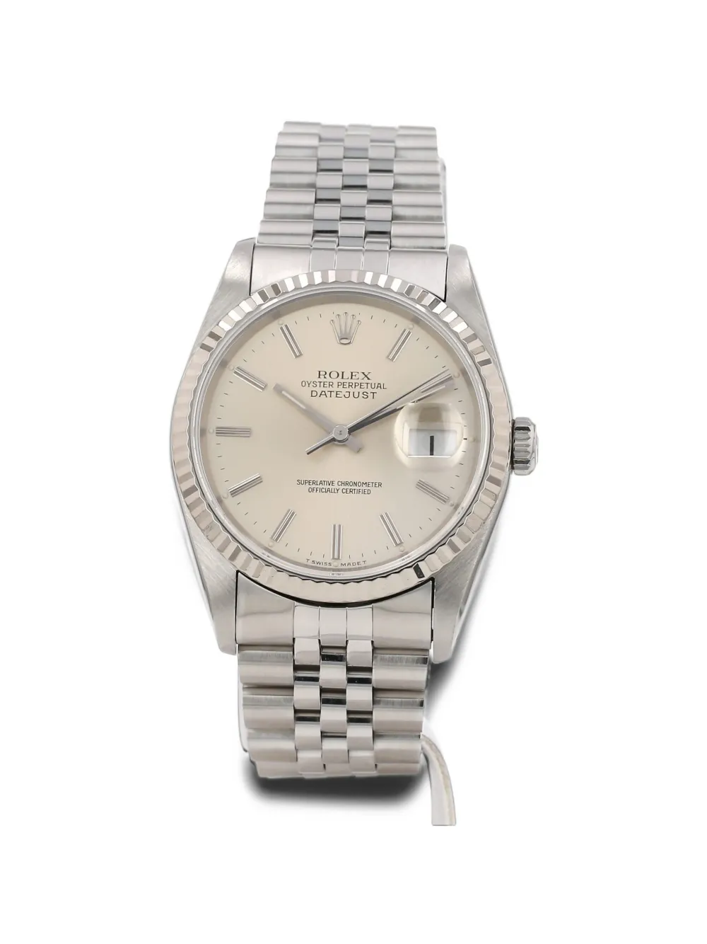 Rolex 1991 Datejust fluted bezel 36mm watch - Toni neutri