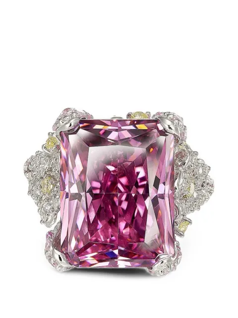 Anabela Chan Cinderella sapphire floral-embellished ring
